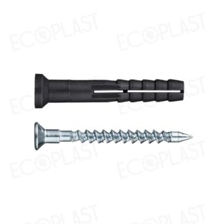 Дюбель-гвоздь ECOPLAST чёрный, SM-L 6х80